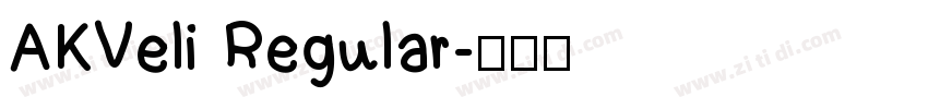 AKVeli Regular字体转换